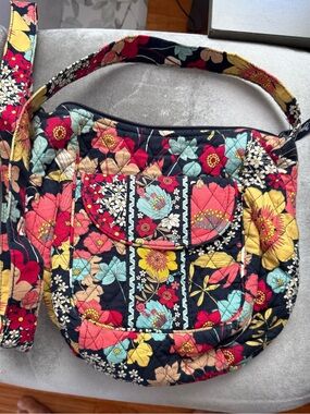 Vera Bradley "Happy Snails" Crossbody Hipster Hobo Bag
